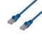 DYNAMIX 10m Cat6 Blue UTP Patch Lead (T568A Specification) 250MHz 24AWG Slimline Snagless Moulding with Unshielded Gold Plate Connector.