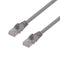 DYNAMIX 0.5m Cat6 Grey UTP Patch Lead (T568A Specification) 250MHz 24AWG Slimline Snagless Moulding with Unshielded Gold Plate Connector.