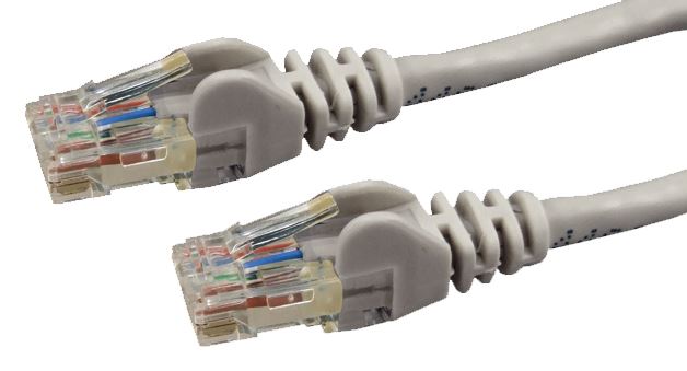 DYNAMIX 1m Cat6 Grey UTP Patch Lead (T568A Specification) 250MHz 24AWG Slimline Snagless Moulding with Unshielded Gold Plate Connector.