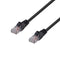 DYNAMIX 12.5m Cat6 Black UTP Patch Lead (T568A Specification) 250MHz 24AWG Slimline Snagless Moulding with Unshielded Gold Plate Connector.