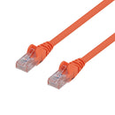 DYNAMIX 1.5m Cat6 Orange UTP Patch Lead (T568A Specification) 250MHz 24AWG Slimline Snagless Moulding with Unshielded Gold Plate Connector. - Office Connect 2018