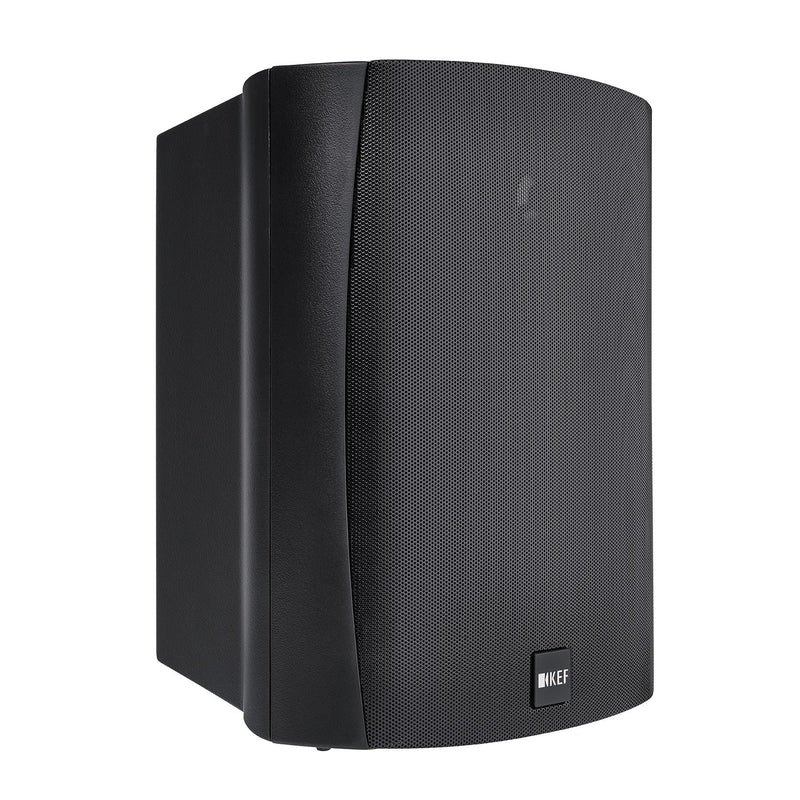KEF 6.5'' Weatherproof Outdoor Speaker. 2-Way sealed box. IP65 rated. Stainless steel/brass hardware. 1x 160mm LF, 1x 25mm HF drivers. Colour Black. SOLD AS PAIR - Office Connect 2018