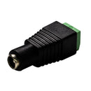 DYNAMIX DC Jack Female Adaptor. Polarity Marked on Connector. 2.1mm Female. Two Screw Block Teminals for Postive & Negative. - Office Connect 2018