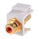 DYNAMIX Red RCA to RCA Keystone Adapter. Gold Plated - Office Connect 2018
