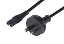 DYNAMIX 8M 2-Pin plug to C7 Figure 8 connector. 7.5A. SAA approved power cord. 0.75mm copper core. BLACK Colour. - Office Connect 2018