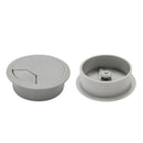 DYNAMIX 60mm Round Desk Grommet. Easily & Neatly Store your Power, Communication, Audio, Video, Computer & Data Cables. Perfect for Installation in Desks, Workstations etc. Grey Colour. - Office Connect 2018