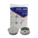 DYNAMIX 60mm Round Desk Grommet. Easily & Neatly Store your Power, Communication, Audio, Video, Computer & Data Cables. Perfect for Installation in Desks, Workstations etc. Grey Colour. 10 Pack. - Office Connect 2018