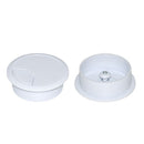 DYNAMIX 60mm Round Desk Grommet. Easily & Neatly Store your Power, Communication, Audio, Video, Computer & Data Cables. Perfect for Installation in Desks, Workstations etc. White Colour. - Office Connect 2018