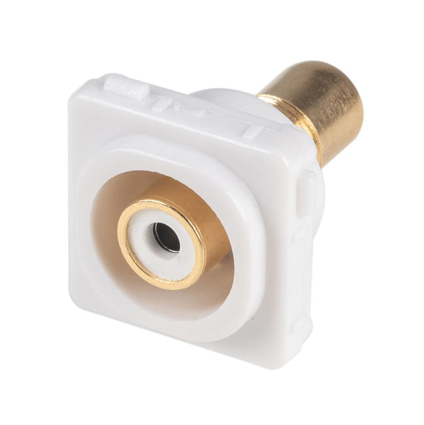 AMDEX White RCA to RCA Jack. Gold Plated - Office Connect 2018