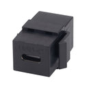 DYNAMIX USB-C 3.1 Keystone Jack Female to Female Connectors. Supports 5A, 20V Pass Through. Black Colour. - Office Connect 2018