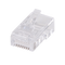 DYNAMIX RJ45 Plug 20pc Bag, 8P8C Modular Plug (Flat, Stranded). 50 micron - Office Connect 2018