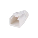 DYNAMIX Strain Relief Boot, OD: 7.5mm, Colour White. 20 Pack. Suited for Cat6A Shielded Cable