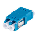 DYNAMIX Flangeless Fibre LC/LC Duplex Single-mode Joiner, Ceramic sleeve, Blue colour - Office Connect 2018