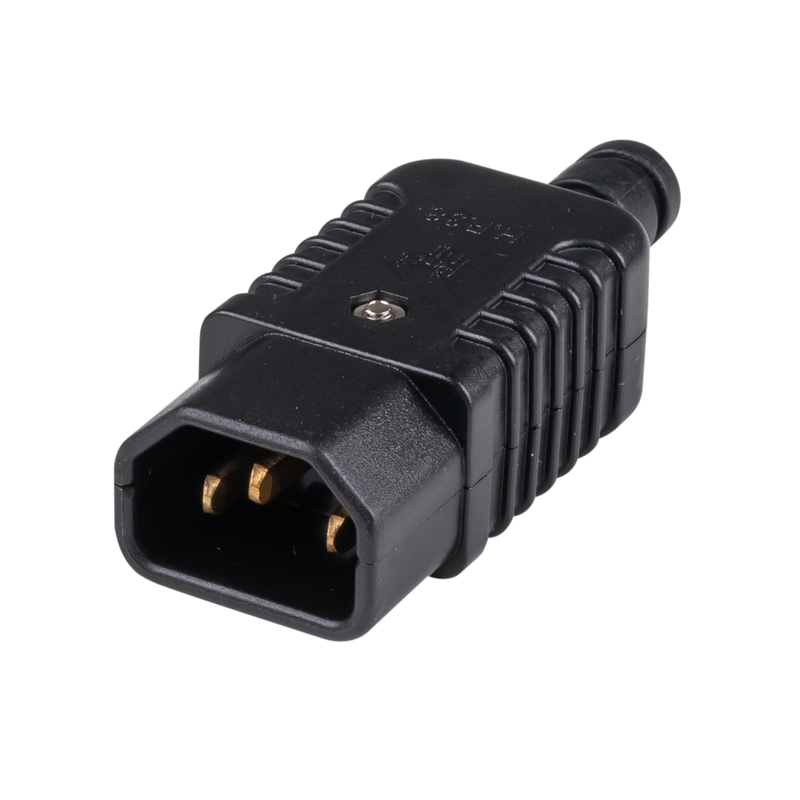 DYNAMIX Re-wire able IEC Male C14 10A plug. Termination: screw terminals - Office Connect 2018