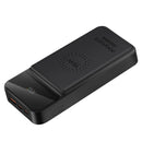 PROMATE 20000mAh Wireless Charging Power Bank with LED Display. Ultra-Slim, 15W Charging, Kick Stand, Supports 20W PD, QC3.0, USB-C In/Out, Universal Compatibility, Black Colour - Office Connect 2018