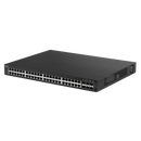 EDIMAX 54-Port Gigabit PoE+ Long Range Web Smart Switch. 48 Gigabit Ethernet PoE+ Ports and 6 10GbE SFP+ Ports. PoE up to 200m at 10Mps. Supports up to 30W per Port.