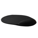 DYNAMIX Ergonomic Mouse Pad with Supporting Gel Palm Rest. Dimension 250x210x23mm. Ultra Smooth Surface with Contoured Edges to Provide Additional Comfort. Non-Skid Base. Black Colour - Office Connect 2018