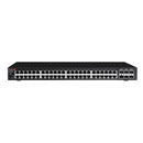 EDIMAX 54-Port Gigabit Web Smart Switch with 6x SFP+ 10G Ports 48x Ethernet Ports + 6 SFP+ 10G Uplink Ports. 216 Gbps Backplane Bandwidth. Alive Check, DHCP