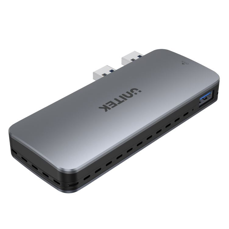 UNITEK PS5 External Storage. Dual USB-A 10G to M.2 PCIe/NVMe Enclosure. Grey - Office Connect 2018