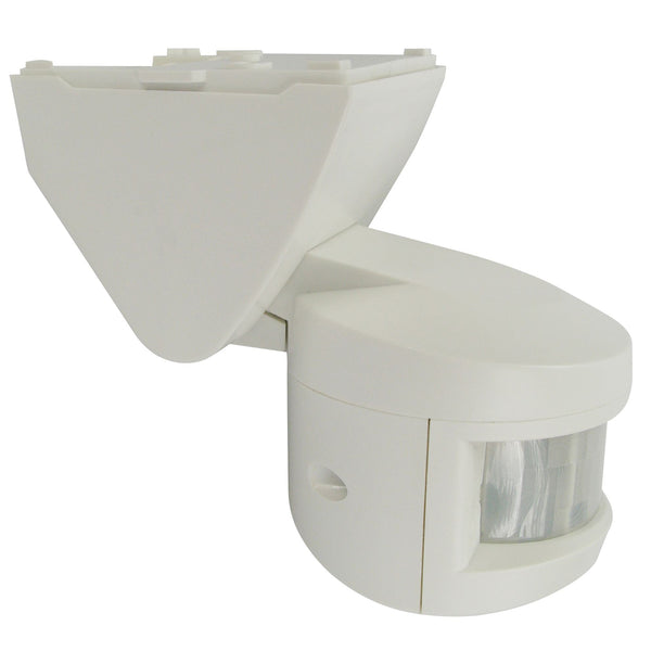 HOUSEWATCH Outdoor Motion Sensor. IP65. Detection Range Up to 12m. Detection Angle 180 Degree. Auto Off Time Adjustable. Wall/Ceiling Mount. White Colour. - Office Connect 2018