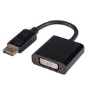 DYNAMIX 0.2m DisplayPort to DVI-D Cable Adapter. Passive Converter. Max Res: 1920x1080. - Office Connect 2018