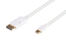 DYNAMIX 1m DisplayPort to Mini DisplayPort v1.2 cables. Gold Shell Connectors DDC Compliant. Bi-Directional. Max Res: 4K@60Hz. - Office Connect 2018