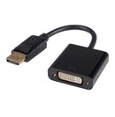 DYNAMIX 0.2m DisplayPort Male to DVI-D Female Active Converter. Max Res: 4K@30Hz (4096x2048) - Office Connect 2018