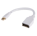 DYNAMIX 0.2m Mini DisplayPort Male to DisplayPort Female. Passive Converter Cable. Max Res: 2K@30Hz (2560x1600) - Office Connect 2018
