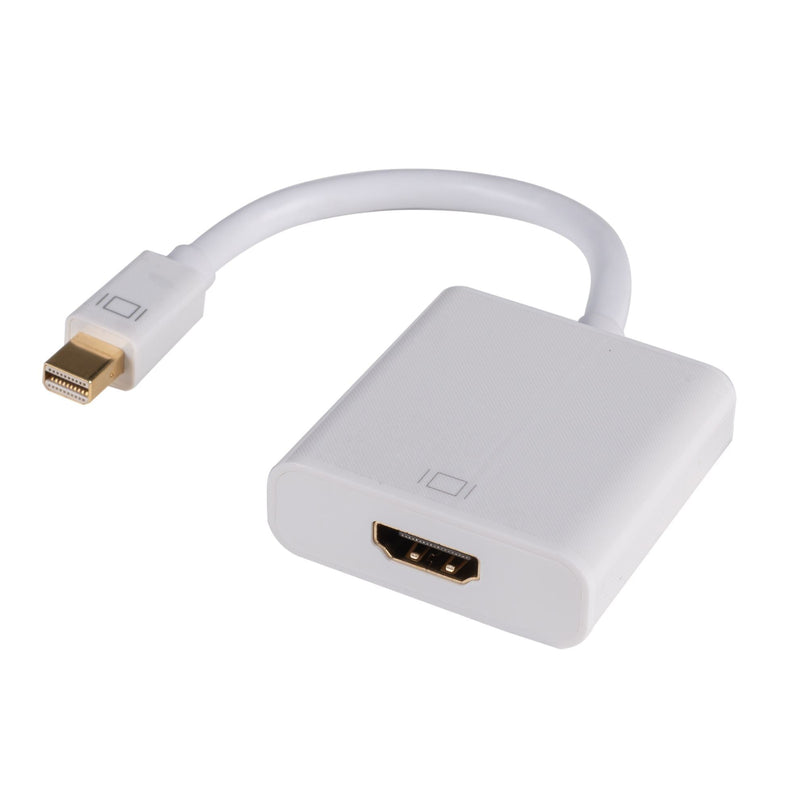 DYNAMIX 0.2m Mini DisplayPort to HDMI Passive Cable Convertor. Max Res: 1080p@60Hz (1920x1080) - Office Connect 2018