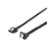 DYNAMIX 0.2m Right Angled SATA 6Gbs Data Cable With Latch. Black Colour.