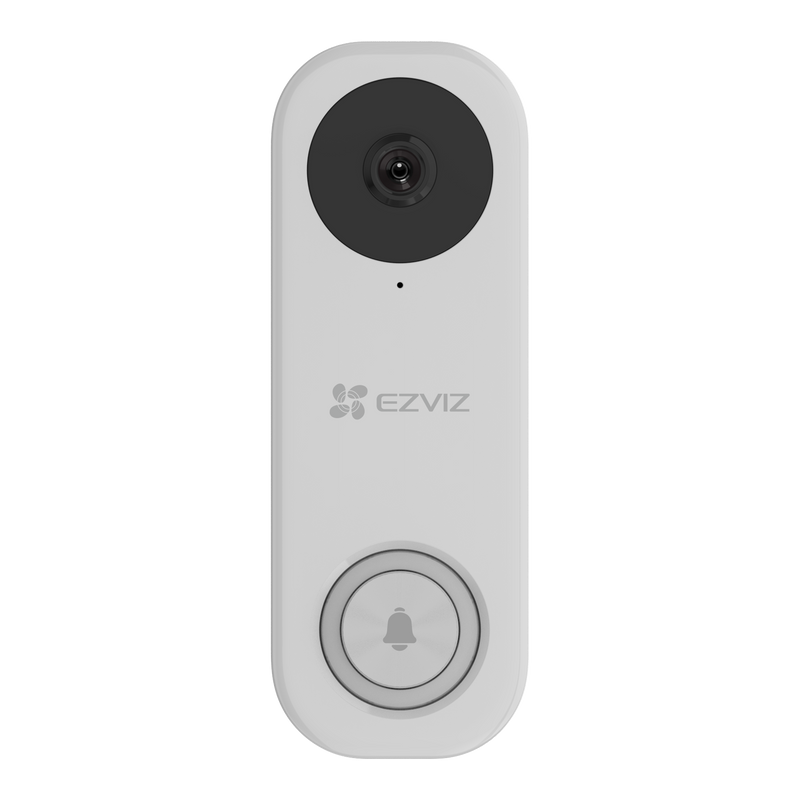 EZVIZ WiFi Video Doorbell (Wired) with 176 FoV & 2-Way Talk. 2K (5MP) Res, IR Vision (up to 5m), Dual-Band, Supports H.265, Built-in Mic & Speaker, IP65, Supports MicroSD Cards (Up to 256GB) - Office Connect 2018