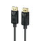 PROMATE 2m 1.4 DisplayPort Cable. Supports HD up to 8K@60Hz. Supports 32.4Gbps Data Transfer Speeds. Built-in Secure Clip Lock. Supports Dynamic HDR & 3D Video. Black Colour. - Office Connect 2018