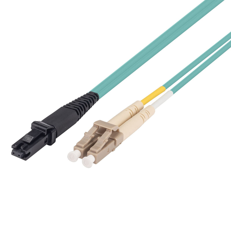 DYNAMIX 5M 50u LC/MT-RJ OM3 Fibre Lead (Duplex, Multimode) Aqua LSZH Jacket - Office Connect 2018