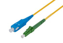 DYNAMIX 2M 9u LC APC/SC Simplex Single Mode G657A1 Bend Insensitive Fibre Lead. Yellow LSZH Jacket