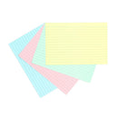 Silvine Record Cards 6x4 Ruled Assorted Colours - Office Connect 2018
