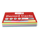 Silvine Record Cards 6x4 Ruled Assorted Colours - Office Connect 2018