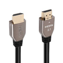 PROMATE 2m HDMI 2.1 Full Ultra HD (FUHD) Audio Video Cable. Supports up to 8K. Max. Res 7680x4320@60Hz. Supports Dynamic HDR & eARC. Gold Plated Connectors. Black Colour - Office Connect 2018