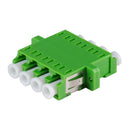 DYNAMIX Fibre LC-APC to LC-APC Quad, Single-mode Joiner, Ceramic sleeve, Green Colour - Office Connect 2018