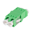 DYNAMIX Flangeless Fibre LC APC/LC APC Duplex Single-mode Joiner, Ceramic sleeve, Green colour - Office Connect 2018
