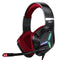 VERTUX 7.1 Surround Sound Gaming Headphone with Noise Isolating Microphone. Inline Controller, USB Connection, Adjustable Headband, 360 Degree Audio, Multi-Platform Compatibility. Black/Red Colour