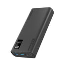 PROMATE 20000mAh Power Bank with Smart LED Display & Super Slim Design. Includes 2x USB-A & 1x USB-C Ports. 2A (Shared) Charging. Auto Voltage Regulation. Charge 3x Devices. Black Colour. - Office Connect 2018