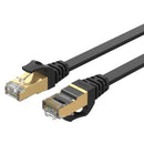 UNITEK 5m CAT 7 Black Flat SSTP 32AWG Patch Lead in PVC Jacket. 500MHz, Gold-plated Contacts with RJ45 (8P8C) Connectors Compatible with 10GBaseT. - Office Connect 2018