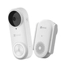 EZVIZ 5MP WiFi Battery-Power Video DoorBell. 176 FoV & 2-Way Talk. 2K (5MP) Res, IR Vision (up to 5m), Dual-Band, Supports H.265, Built-in Mic, Wi-Fi Chime Included, IP65, Support MicroSD Cards (Up to 256GB) - Office Connect 2018