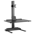 BRATECK Electric Height Adjustable Sit-Stand Desk Converter . Strong Motor, Easy to Use Press Controller, 360 Degree Rotation, Free-tilting& Swivelling STOCK CLEARANCE SALE - Office Connect 2018