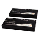 REXTRON Console Extender Allows VGA mouse & keyboard signals to be extended up to 150m using Cat6 UTP/STP Cable. USB console ports on units, supplied with 2-to-1 USB/ VGA 1.8m leads. Black Colour. - Office Connect 2018