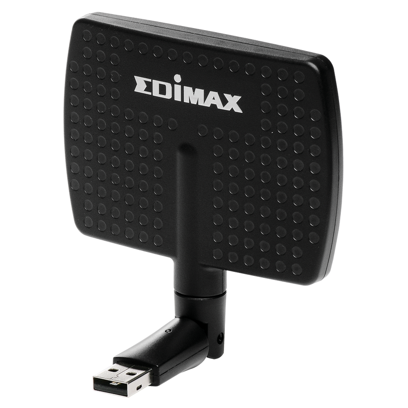 EDIMAX AC600 WiFi Dual-Band Directional High Gain USB Adapter. 802.11ac. WPS button. Directional high gain 5dBi antenna. USB for flexible placement. - Office Connect 2018