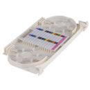 DYNAMIX Splice Tray 24FO. Holds up to 12 or 24 Heat-shrink Splice Protectors. 250m, 600m or up to 900m Buffered Fibres. Accommodates 40-45mm Heat Shrinks. White Colour. - Office Connect 2018