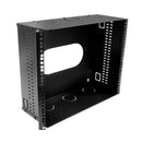 DYNAMIX 9U 200mm Deep 19'' Fully Enclosed Hinged Wall Mount Bracket. Includes Lid & Base Panels. Incorporates Side Venting & Rear Entry Plus Knock Outs on Top, Bottom & Sides. Black Colour - Office Connect 2018