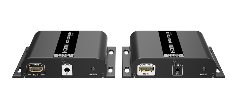 LENKENG 4K2K HDMI POE Extender Over IP CAT5e/6 Network Cable. Includes Transmitter and Receiver. Supports Res up to 4Kx2K@30Hz. One-Way IR Pass-Through. One to Many Connection.