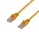 DYNAMIX 15m Cat6 Yellow UTP Patch Lead (T568A Specification) 250MHz 24AWG Slimline Snagless Moulding with Unshielded Gold Plate Connector. - Office Connect 2018